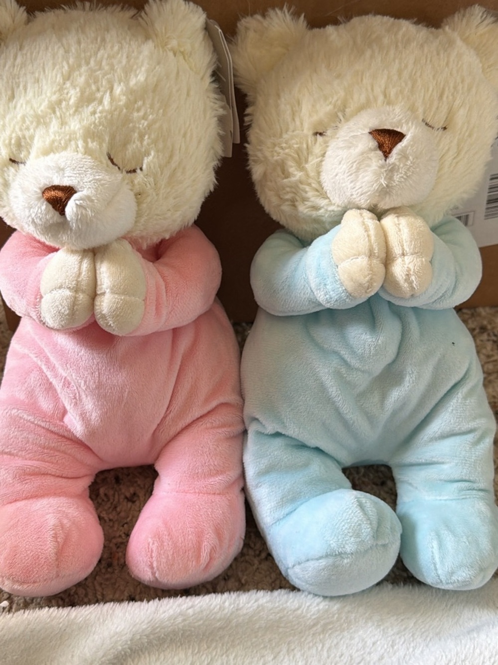 GANZ Baby Collection Plush Bear Tag - Pink Accent
